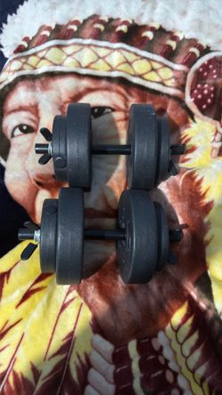 20 pound dumbbells each