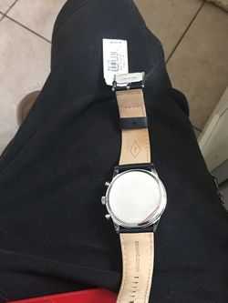 Fossil Watch with Genuine Leather Strap