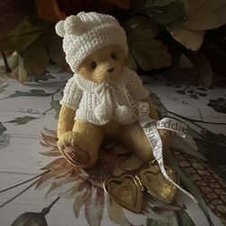 Cherished Teddies Precious Moments 1999 Teddy Bear With Locket Charm 