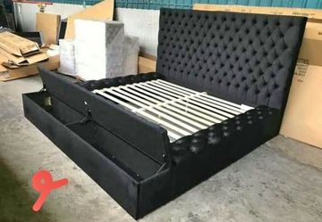 BRAND NEW QUEEN, SIZE STORAGE BED WITHOUT MATTRESS INCLUDING FREE DELIVERY ORDER HERE PAY UPON ARRIVAL