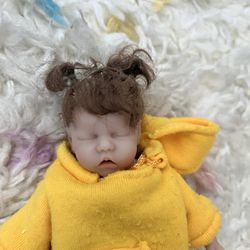 Mini Full Body Silicone Girl Reborn Baby Doll