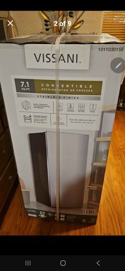 Vissani corded electric 7.1 cu.ft. covertible refrigerator or freezer