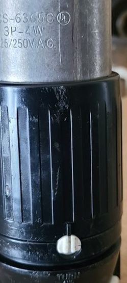 50A Hubble Twist Lock Male