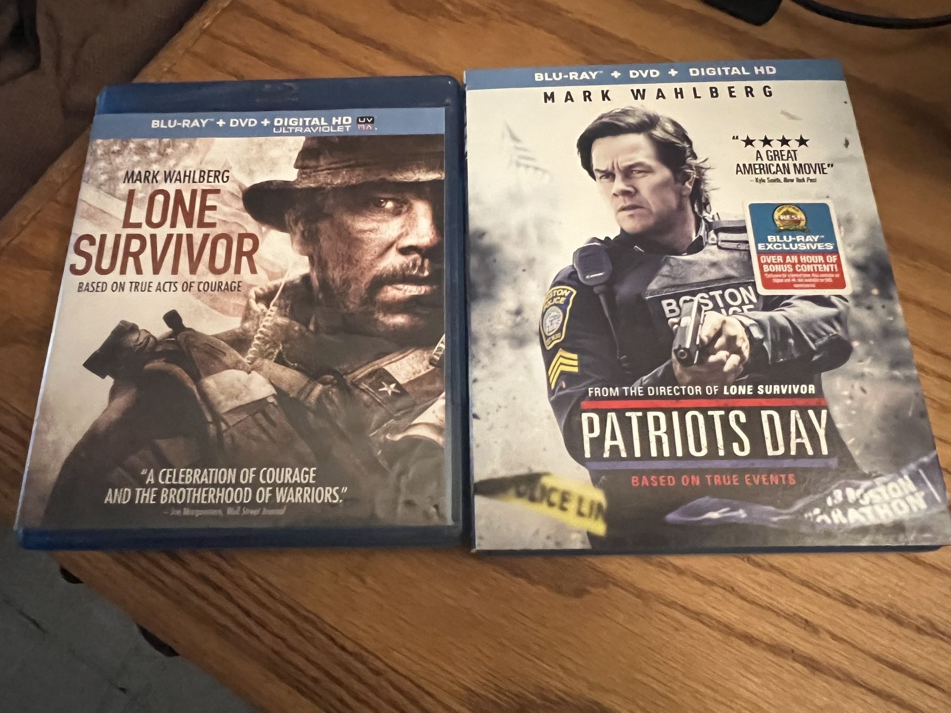 Lone Survivor & Patriots Day Blu-ray