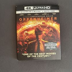 Oppenheimer 4K UltraHD Blu Ray (3 Disk)