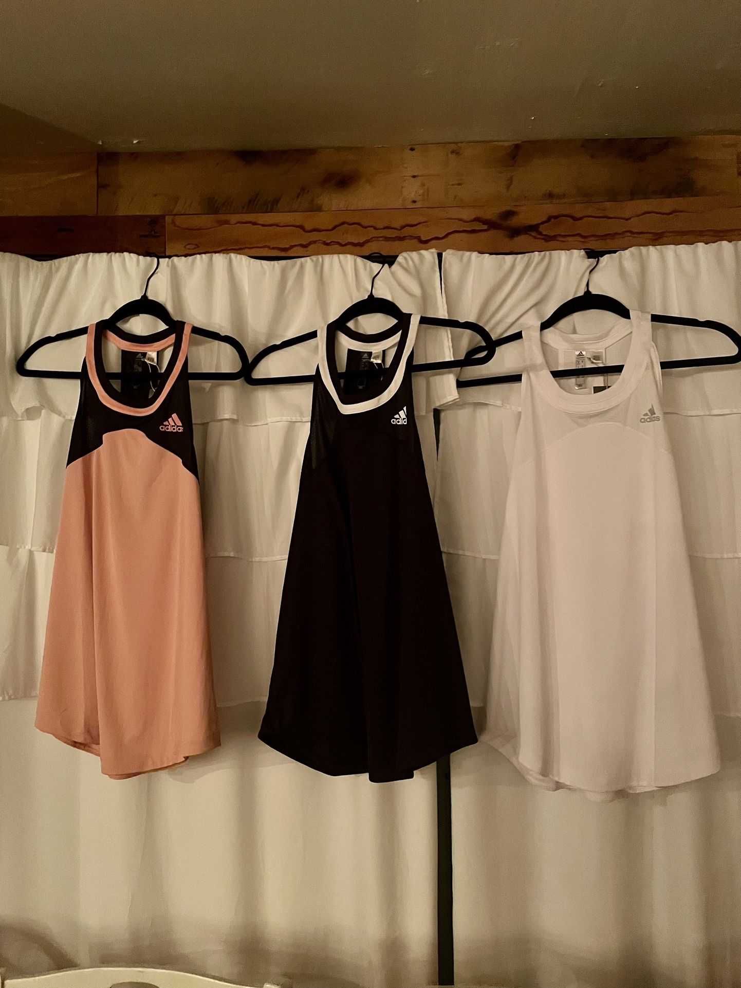 3 Small Adidas Club Tanks