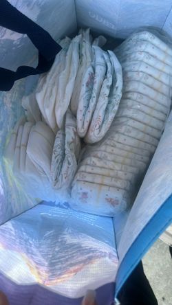3 Differnt Brand Size 1 Diapers