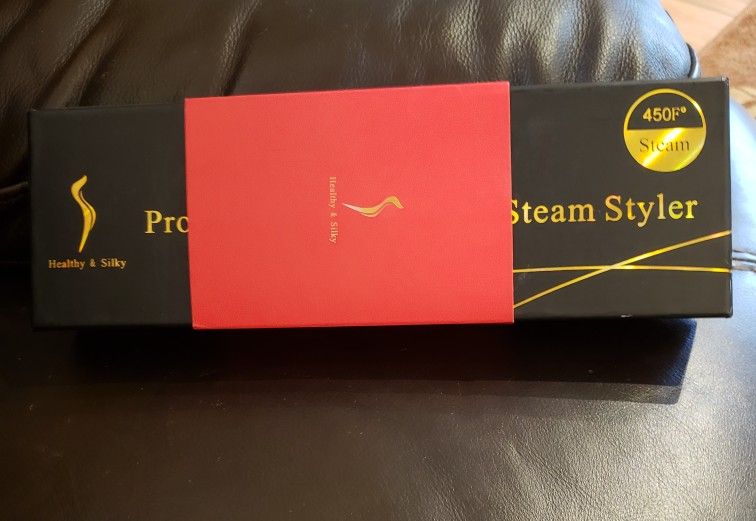 Healthy And Silky Straightener  Professional Hair Salon Steam Styler 