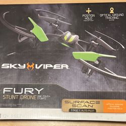 Sky Viper Fury Stunt Drone w/ Controller – One-Touch Stunts, Auto-Pilot (New in Box)