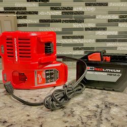 Milwaukee Turbo Charger Rapid And 12ah Battery