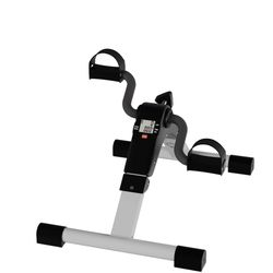 Under Desk Bike Pedal Exerciser With Calorie Tracker And Adjustable Resistance - Mini Foldable Indoor Home Gym Exercise Equipment By Wakeman
