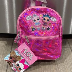 LOL Surprise 9” Mini kids Backpack with adjustable straps 
