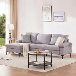 L Sectional Sofa Sillon Couch 