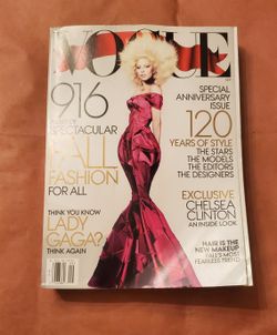 VOGUE MAGAZINE - SEPTEMBER 2012 - SPECIAL ANNIVERSARY ISSUE - NEW