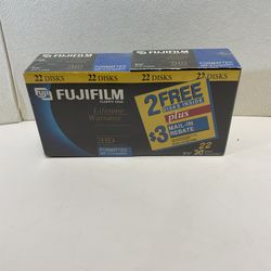 22x Fuji Film 3.5" Floppy Disk For IBM & Compatibles 2HD High Density NEW Sealed