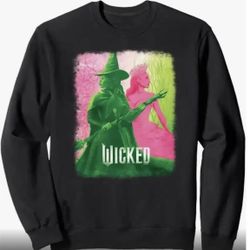 New Wicked Elphababa & Glinda Tonal Sweatshirt  2xl