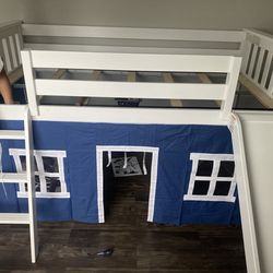 Twin size loft bed no mattress