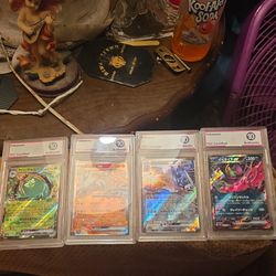 TGC Certified Grade 10 Japanese Pokémon Cards Lot of 4