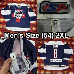 Vintage ONTARIO REIGN Dale Hockey Jersey Men’s Sz 54 2XL Minor League LA Kings