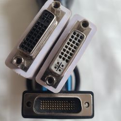 DMS-59 Male Dual DVI Female Y-Spliter Cable, Dual Link