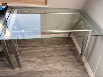 Glass desk