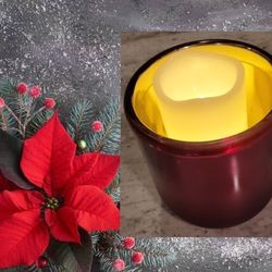 Potterybarn Metallic Glass Candle Holder 