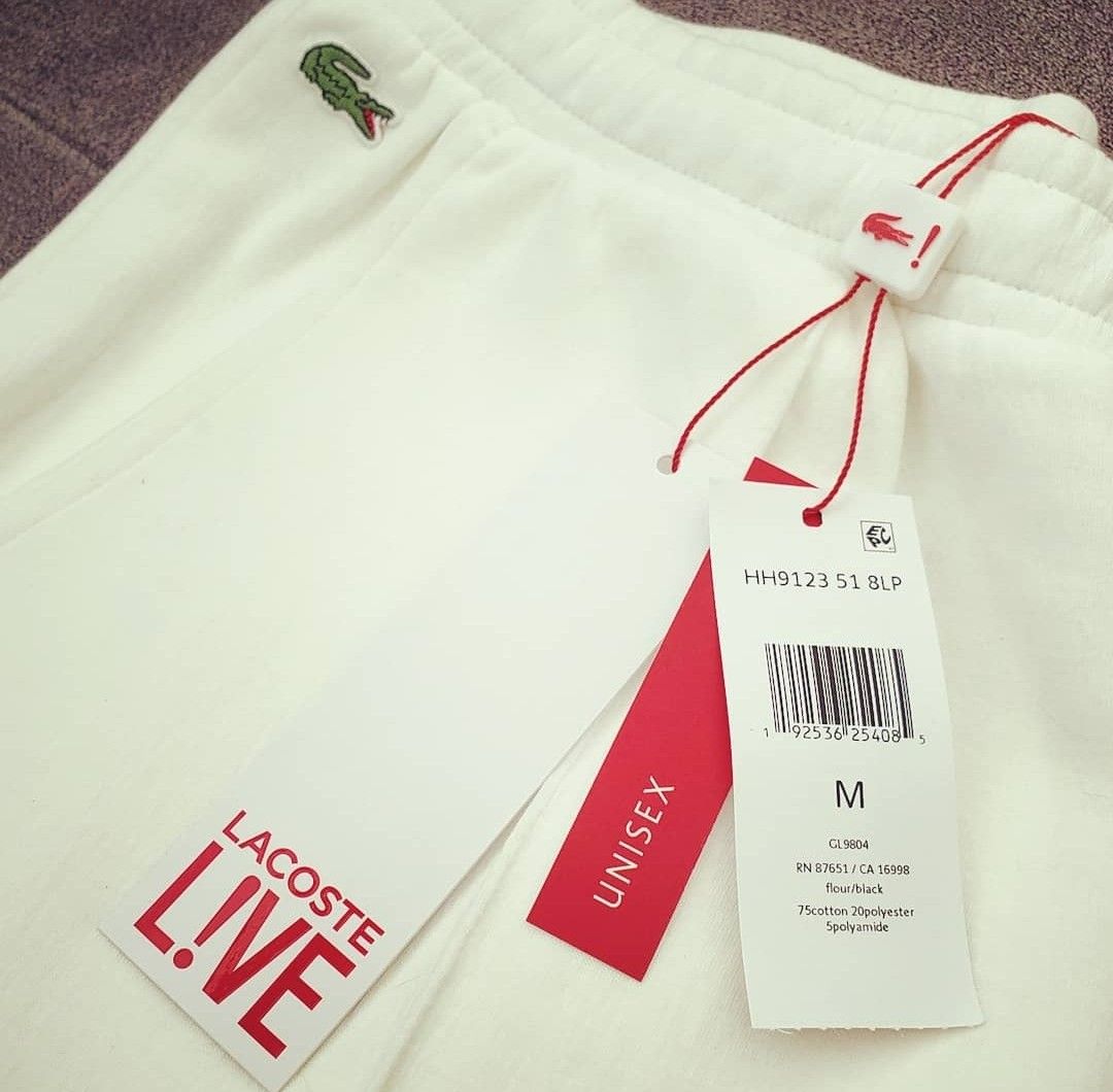 Jogging unisexe lacoste live en molleton texturé avec signature new arrivals