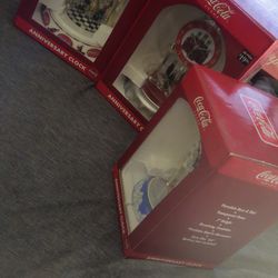 Coca-Cola vintage anniversary clocks
