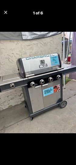 Commercial Series Grill and Griddle Combo Stainless Steel 4 -Burner
