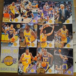Lakers Uncut Promotional Card  With Kobe Bryant 