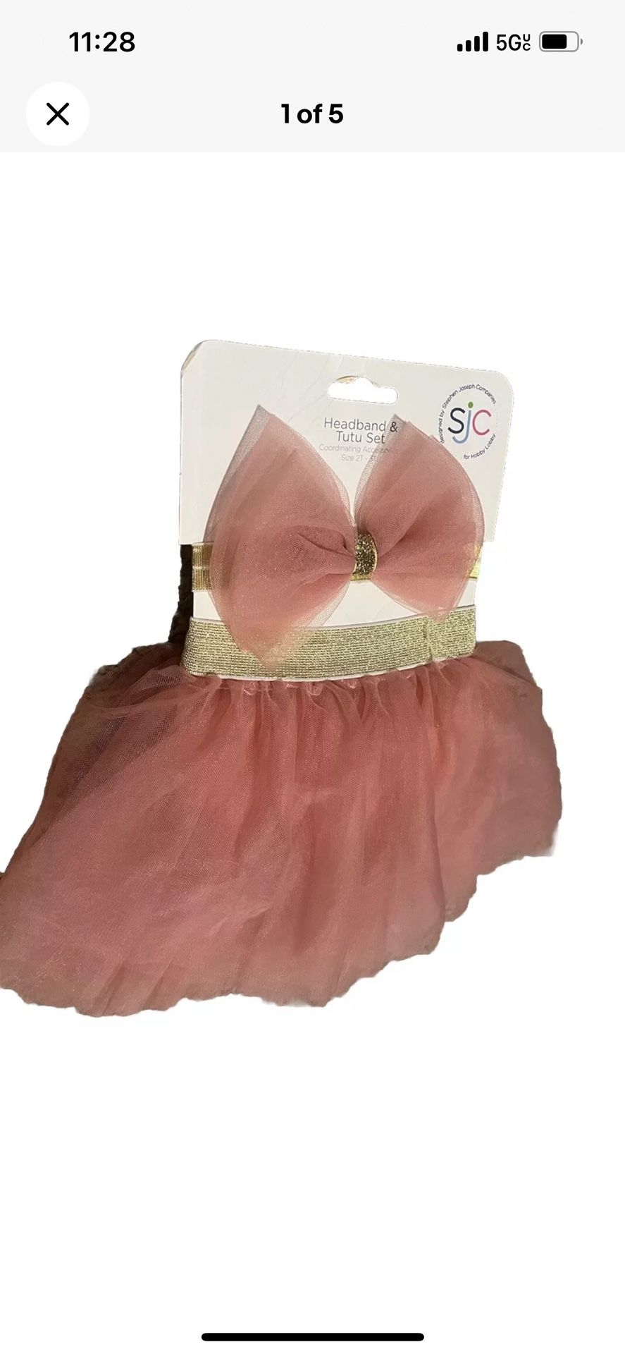 Headband And Tutu Set Size 2T-3T