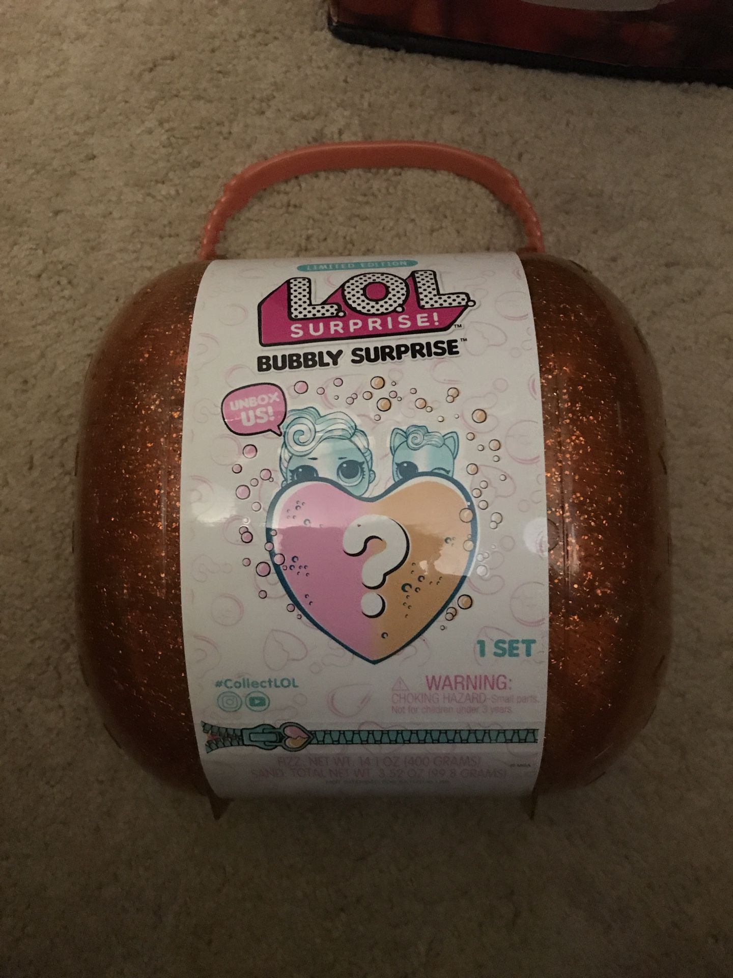 Lol mystery surprise dolls bubbly suitcase orange or pink