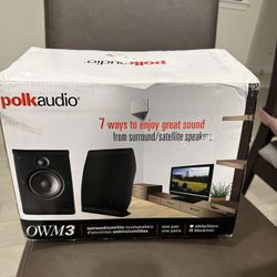 POLK OWM3 Speakers pair (black Color)