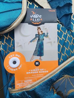 Kids Light-Up Dragon Queen Costume Small, Medium