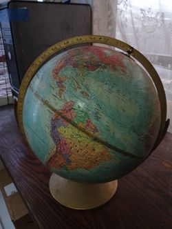 Vintage Replogle World Nation Series Raised Globe by Leroy M. Tolman 12" USSR
