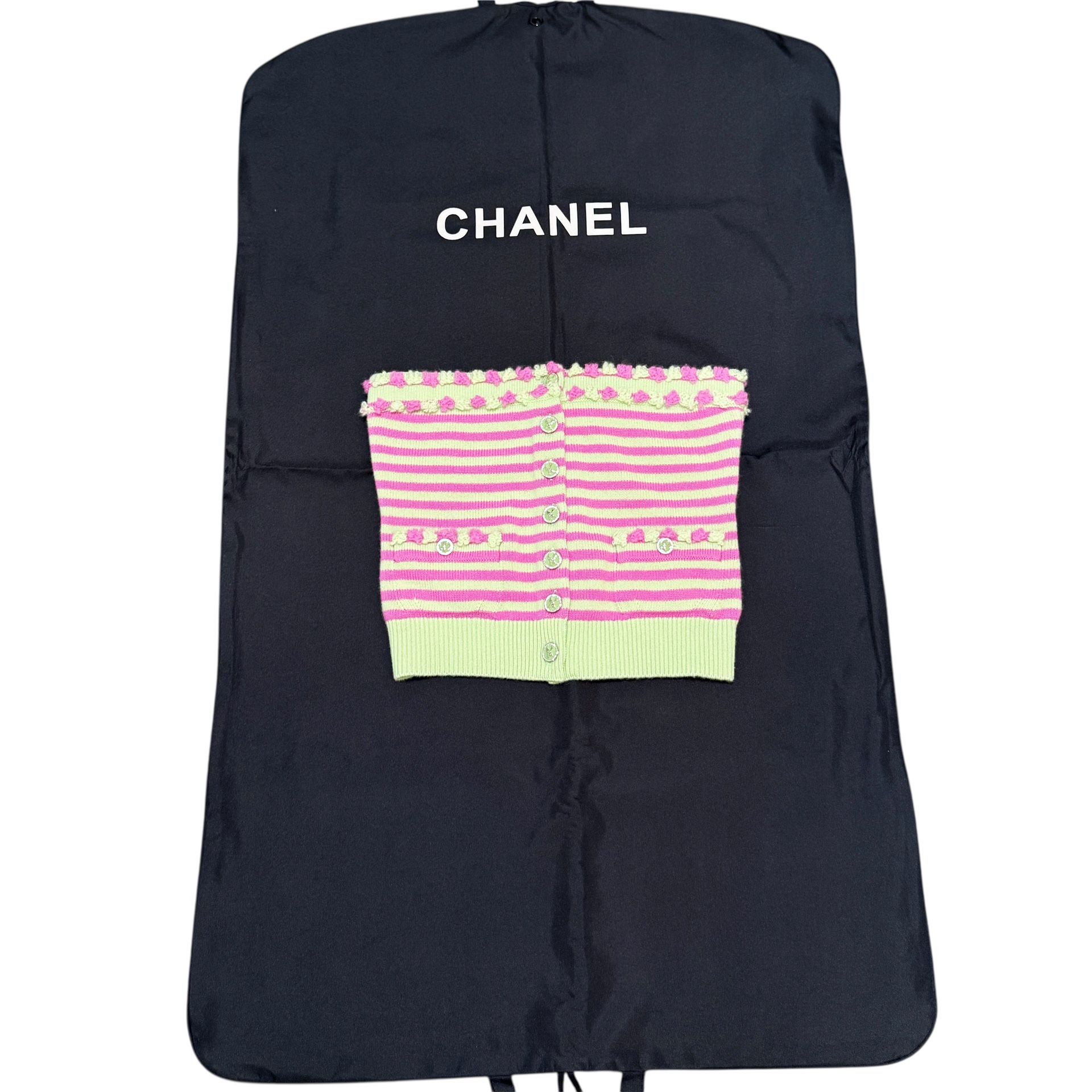 CHANEL Multiple Color Cashmere Top