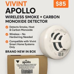 🔥 Vivint Apollo Wireless Smoke + Carbon Monoxide Detector – Brand New