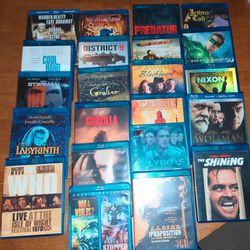 Blu-Ray Movies and Concert DVDs - Large Lot