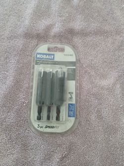 Set of three plug cutters
