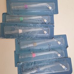 Set of 6 FreFeel Water Flosser Replacement Tips. Plaque Remover. Teeth Cleaning.