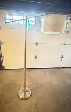 Arc Floor Lamp with Drum Shade