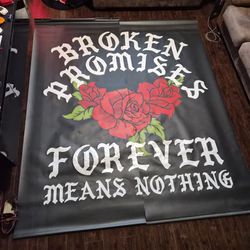 2 piece 7ft x 7ft Vinyl Poster