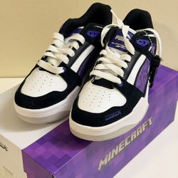 Kids Puma Boys Minecraft x Slipstream Lace Up Sneakers Black