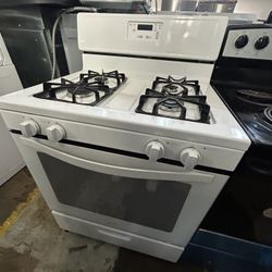 Whirlpool 30” White Gas Range | 4 Burners | Clean | Same-Day Delivery