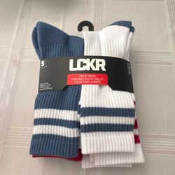 LCKR crew socks 6 pack | 3Y-5Y