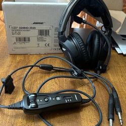 Bose A20 Aviation Headset with Bluetooth Dual Plug Cable