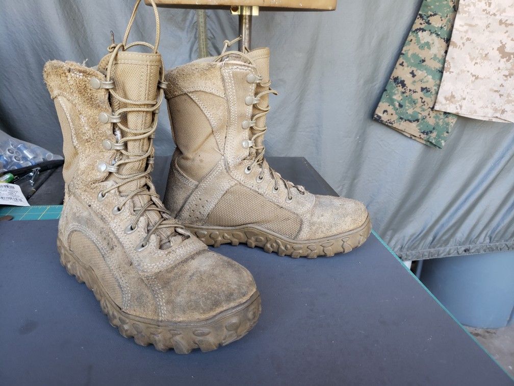 Military Army Steel Toe Combat Boots Size 6.5 Wide