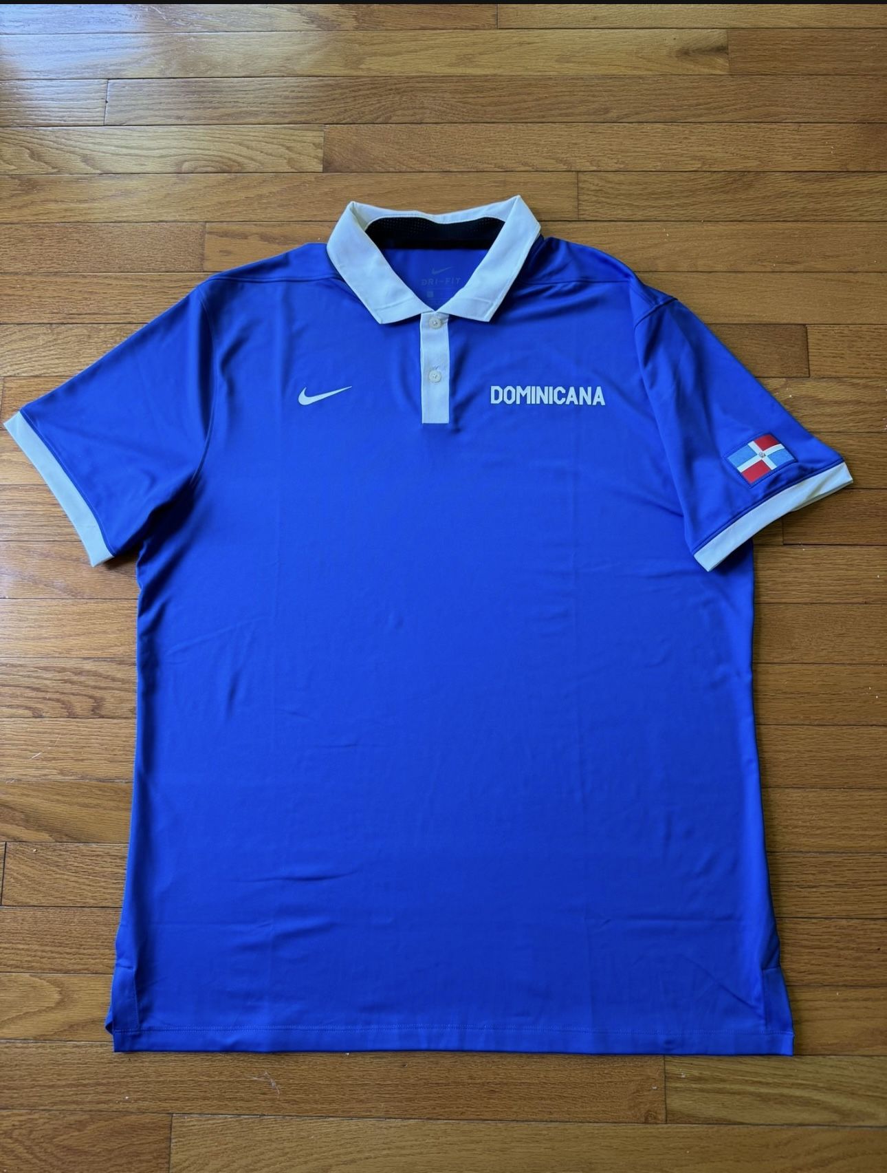 Dominican Republic National Federation Team Game Used Basketball Polo Size 3XL