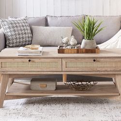 Modern  Coffee Table with Storage Drawers