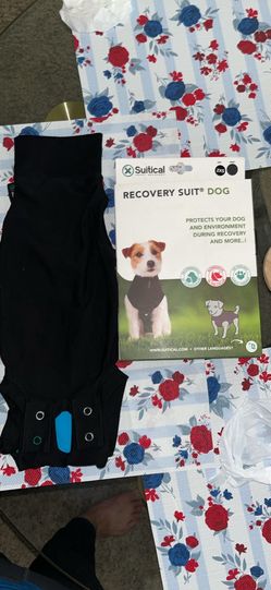 Suitical Recovery Suit for Dogs, 2X-Small, Black